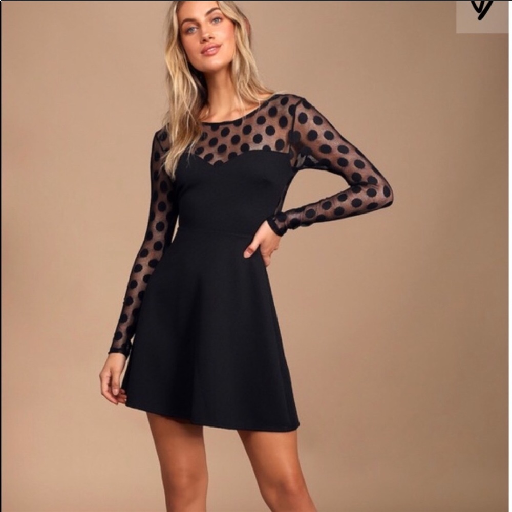 Lulu’s Polka Dot Sleeve Dress